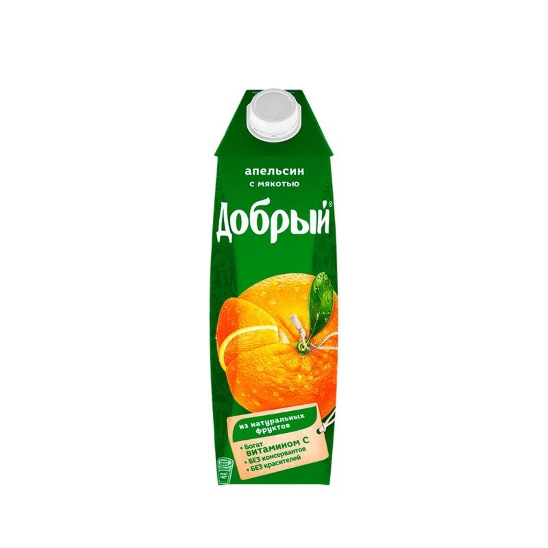 Сок Добрый, апельсин 0,97л